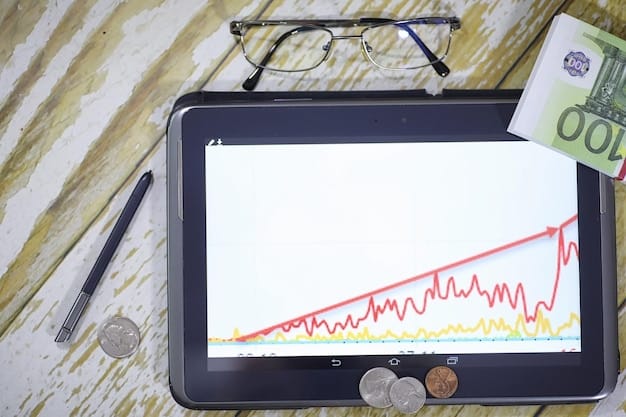 A graph trending upwards showing growth of money over time, with a visual comparison of a standard savings account versus a high-yield savings account, clearly illustrating the difference in earnings.