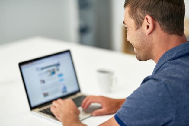 A close-up shot of a freelancer actively engaging on LinkedIn on their laptop. They are participating in a group discussion, leaving thoughtful comments, and connecting with other professionals in their industry. The laptop screen displays a feed of relevant articles and posts, emphasizing the importance of online engagement and community participation for freelance success.