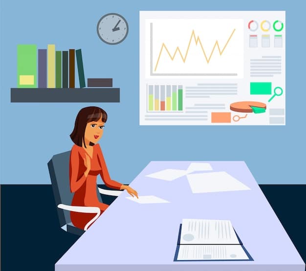 A person sitting at a desk, analyzing charts and graphs on a computer screen, with a notepad and pen nearby, representing research and analysis involved in choosing mutual funds.