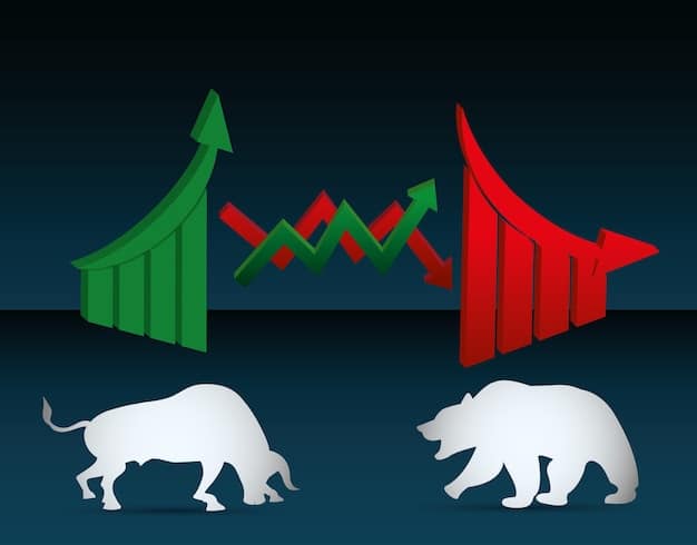A graph showing the volatility of small-cap stocks compared to large-cap stocks, illustrating the higher highs and lower lows. This should visually represent the risk-reward trade-off.