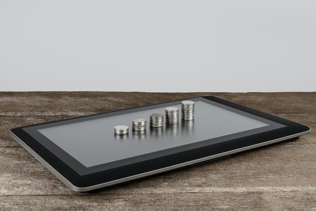A digital tablet displaying a budgeting app with various categories of sinking funds, such as 