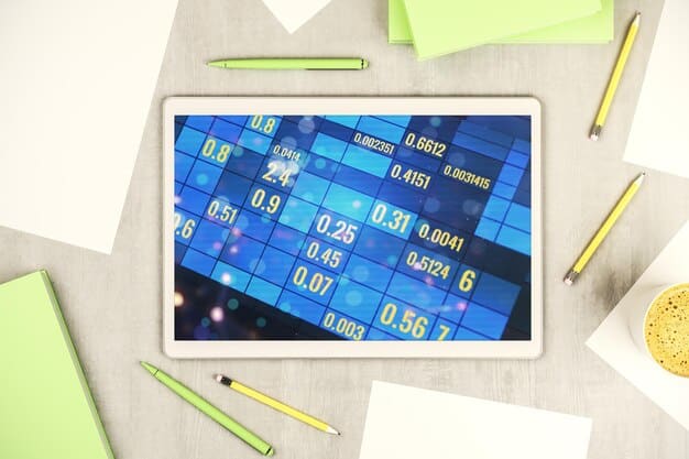 A digital display showing the acronym SMART (Specific, Measurable, Achievable, Relevant, Time-bound) with explanations for each component, highlighting the importance of well-defined financial goals.