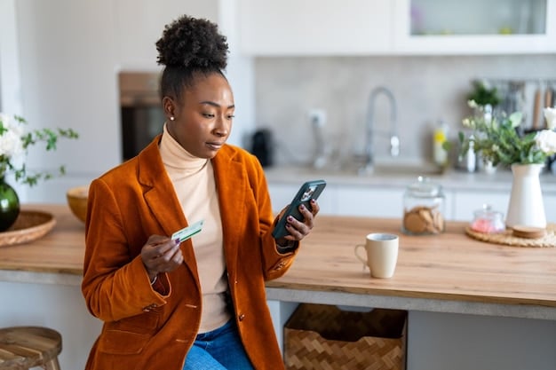 A person using a smartphone application to track their daily expenses and identify areas where they can save money, such as reducing dining out or canceling unnecessary subscriptions.