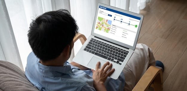 A person using a spreadsheet on their laptop to compare prices of flights and hotels to different destinations. The chart shows multiple columns for destinations, airline and hotel options and budget.