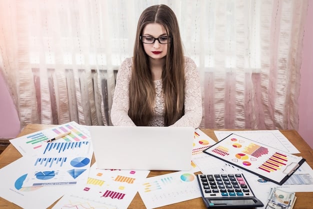 A person sitting at a desk, meticulously reviewing a budget spreadsheet on a laptop, with a determined expression, emphasizing the importance of financial planning and project prioritization.