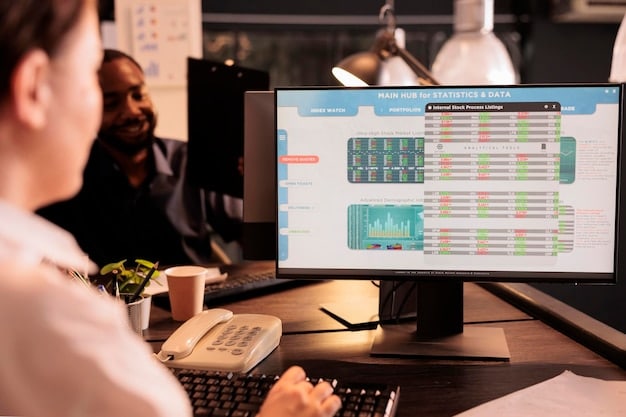A detailed financial dashboard on a computer screen, displaying automated investment charts, savings goals, and portfolio diversification, suggesting comprehensive financial management.