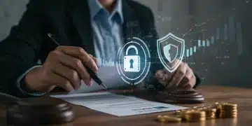 Illustration of new consumer protection laws safeguarding against financial scams