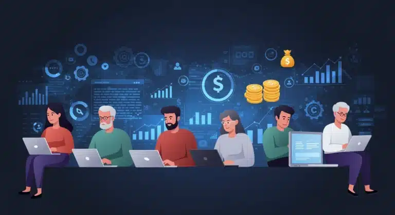 People learning about personal finance on online platforms